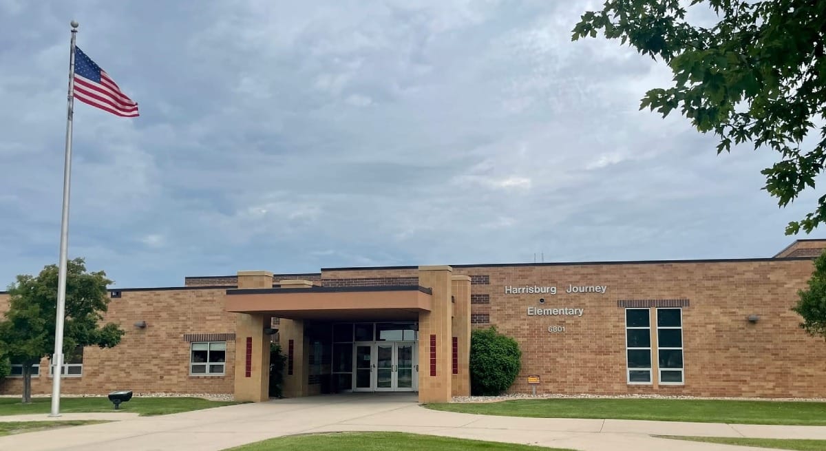 The exterior of Harrisburg Journey Elementary School in South Dakota