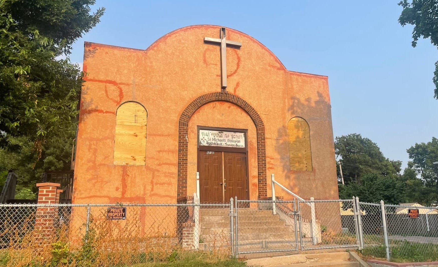 The exterior of the Ethiopian Orthodox church in Sioux Falls