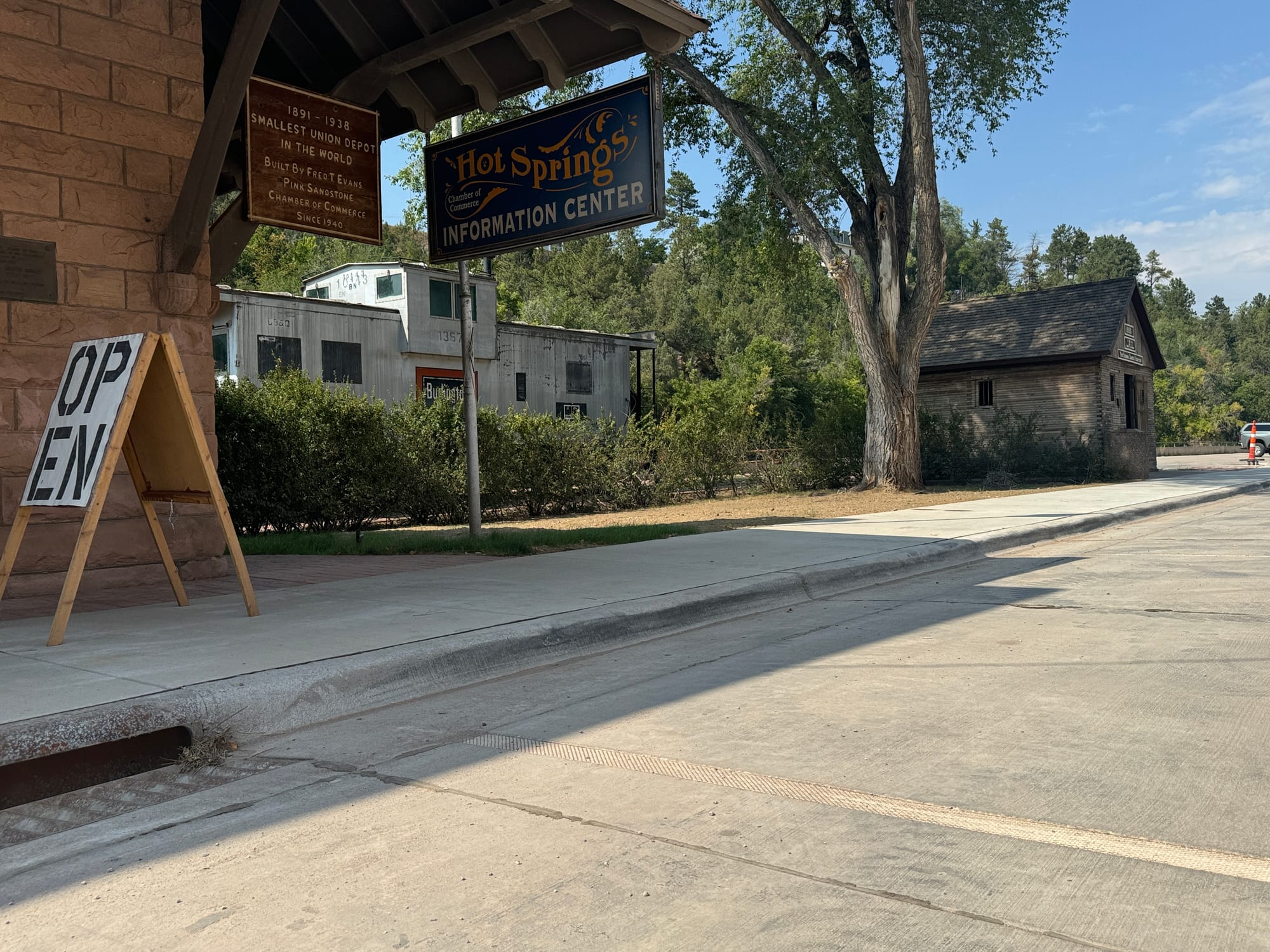 The exterior of the Hot Springs Welcome Center.