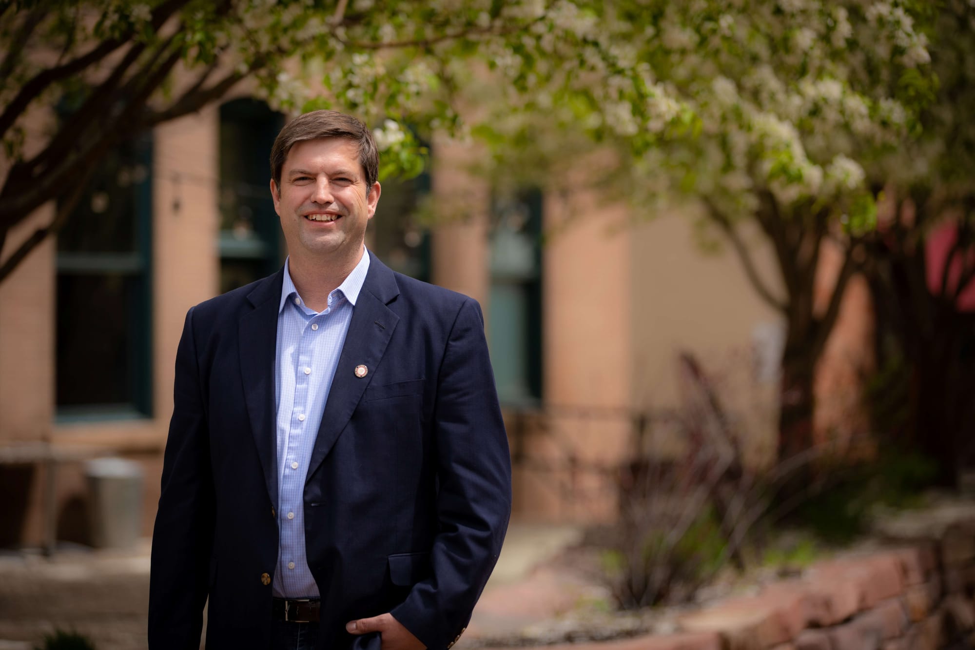 Dan Ahlers, executive director of the South Dakota Democratic Party, poses for a photo